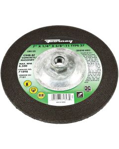 Forney Type 27 7 In. x 1/4 In. x 5/8 In.-11 Masonry Grinding Cut-Off Wheel