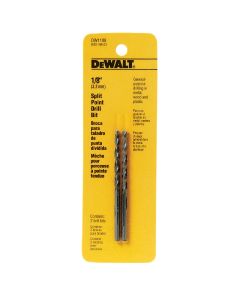 DEWALT 1/8 In. Gold Ferrous Oxide Pilot Point Drill Bit (2-Pack)