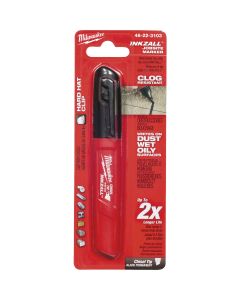 Milwaukee INKZALL Medium Chisel Tip Black Job Site Marker, 5-1/2 In. L