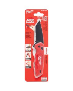 Milwaukee FASTBACK Serrated 3-1/4 In. Folding Knife