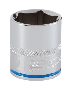Channellock 3/8 In. Drive 21 mm 6-Point Shallow Metric Socket