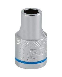 Channellock 1/2 In. Drive 9 mm 6-Point Shallow Metric Socket