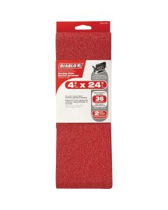 Diablo 4 In. x 24 In. 36 Grit General Purpose Sanding Belt (2-Pack)