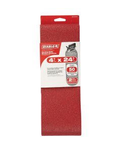 Diablo 4 In. x 24 In. 50 Grit General Purpose Sanding Belt (2-Pack)