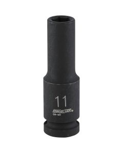 Channellock 1/2 In. Drive 11 mm 6-Point Deep Metric Impact Socket