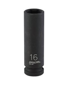 Channellock 1/2 In. Drive 16 mm 6-Point Deep Metric Impact Socket