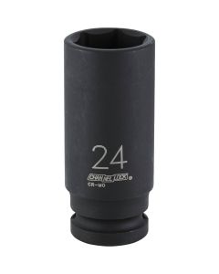 Channellock 1/2 In. Drive 24 mm 6-Point Deep Metric Impact Socket