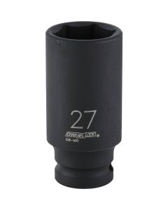 Channellock 1/2 In. Drive 27 mm 6-Point Deep Metric Impact Socket