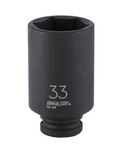 Channellock 1/2 In. Drive 33 mm 6-Point Deep Metric Impact Socket