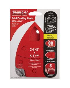 Diablo 80 Grit Mouse Sandpaper (5-Pack)