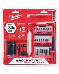 Milwaukee SHOCKWAVE Impact Screwdriver Bit Set (26-Piece)