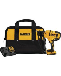 DeWalt 20 Volt MAX XR Lithium-Ion 16-Gauge 2-1/2 In. Angled Cordless Finish Nailer Kit