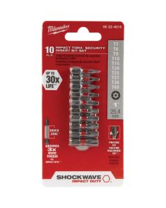 10pc 1" Shockwave Torx Insertb