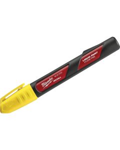 Milwaukee INKZALL Nib Point Yellow Liquid Paint Job Site Marker