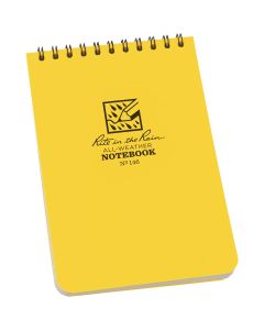 Rite in the Rain 4 In. W x 6 In. H Yellow 50-Sheet Top Spiral Bound All-Weather Memo Pad