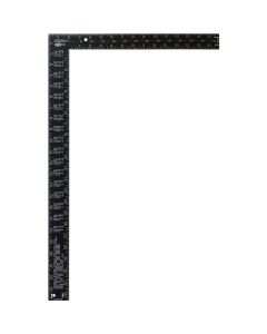 Johnson Level 16 In. x 24 In. Black Aluminum Big J Pro Carpenter's Square