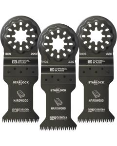 Imperial Blades Starlock 1-3/8 In. 14 TPI Precision Wood Oscillating Blade (3-Pack)