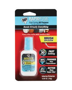 DAP RapidFuse 0.56 Oz. Clear Multi-Purpose Adhesive Brush Applicator