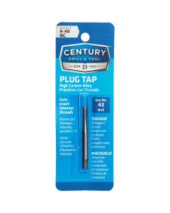 Century Drill & Tool 4-40 Carbon Steel National Coarse Tap-Plug