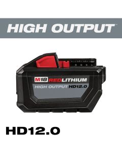 Milwaukee M18 REDLITHIUM 18 Volt Lithium-Ion 12.0 Ah High Output Tool Battery