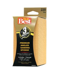 Do it Best Angled 2-1/2 In. x 5 In. x 1 In. 220 Grit Fine Sanding Sponge