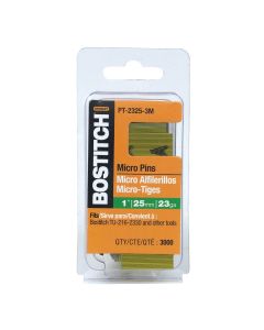 Bostitch 23-Gauge Coated Pin Nail, 1 In. (3000 Ct.)