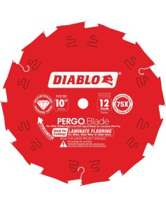 Diablo PERGOBlade 10 In. 12-Tooth Laminate & Wood Flooring Circular Saw Blade