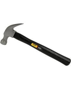 Stanley 16 Oz. Smooth-Face Curved Claw Hammer with Hickory Handle