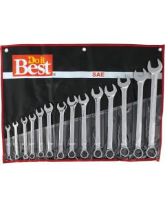 Do it Best Standard 12-Point Combination Wrench Set (14-Piece)