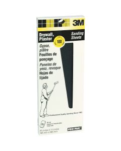 3M Pro-Pak 100 Grit 4-3/16 In. x 11-1/4 In. Precut Drywall Sandpaper (25-Pack)