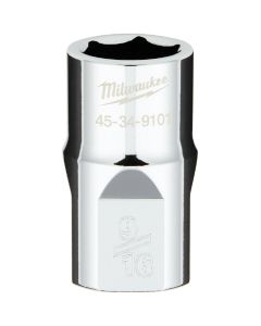 Milwaukee 1/2 In. Drive 9/16 In. 6-Point Shallow Standard Socket with FOUR FLAT Sides