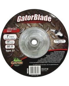 Gator Blade Type 27 7 In. x 1/4 In. x 5/8 In.-11 Metal Cut-Off Wheel