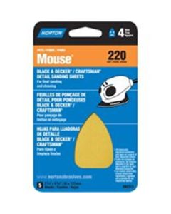 Mouse Norton 02314 Mouse Iron Shape Detail Sanding Sheet 220-Grit