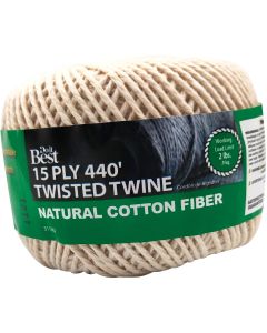 Do it Best 15-Ply x 440 Ft. Natural Twisted Cotton Twine