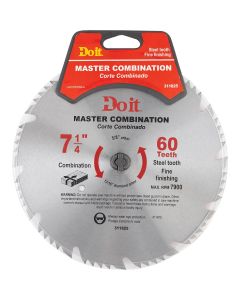 Do it Master Combination 7-1/4 In. 60-Tooth Crosscut/Rip Circular Saw Blade