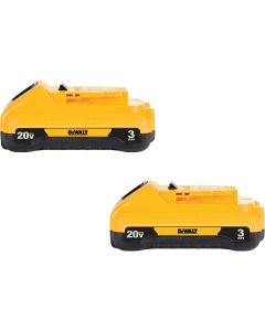 DEWALT 20 Volt MAX Lithium-Ion 3.0 Ah Compact Tool Battery (2-Pack)