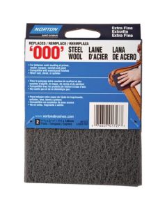 #000 Norton 01727 Gray Norton Synthetic Steel Wool Pad