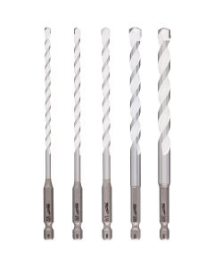 Milwaukee SHOCKWAVE 5-Piece Carbide Multi-Material Hex Shank Drill Bit Set