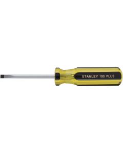 Stanley 100 PLUS 3/16 In. x 3 In. Cabinet Tip Slotted Screwdriver