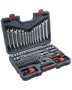 Crescent 3/8 In. Drive 12-Point Standard/Metric Mechanic & Automotive Tool Set (128-Piece)