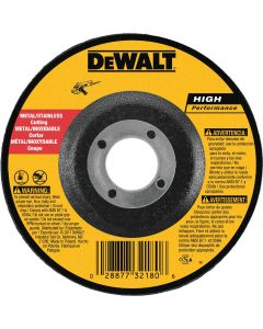 DEWALT HP Type 27 5 In. x 0.045 In. x 7/8 In. Metal/Stainless Cut-Off Wheel