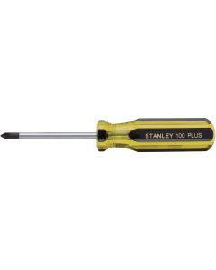 Stanley 100 PLUS #1 x 4 In. Phillips Screwdriver w/Blk Oxide Tip