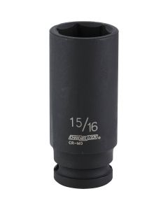 Channellock 1/2 In. Drive 15/16 In. 6-Point Deep Standard Impact Socket