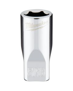 Milwaukee 1/4 In. Drive 5/16 In. 6-Point Shallow Standard Socket with FOUR FLAT Sides