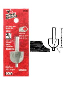 Vermont American Carbide Tip 1-1/4 In. Cove Bit