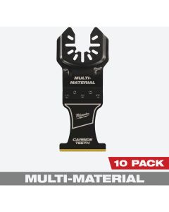 Milwaukee OPEN-LOK 1-3/8 In. Titanium-Enhanced Carbide Extreme Materials Oscillating Blade (10-Pack)