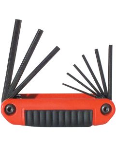 Eklind Medium Handle Ergo-Fold Hex Key Set, 9-Piece