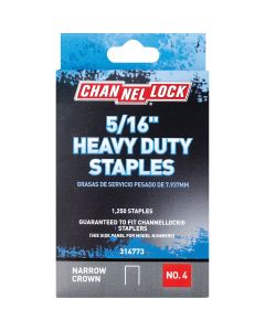 Channellock No. 4 Heavy-Duty Narrow Crown Staple, 5/16 In. (1250-Pack)