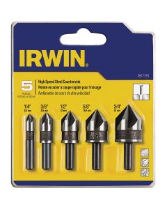 Irwin 5-Piece Black Oxide Metal Countersink Bit Set