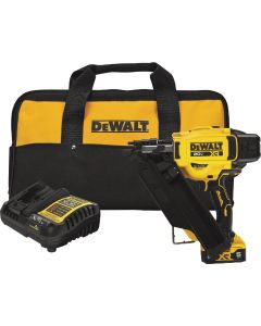 DEWALT 20V MAX XR Brushless 30 Degree Cordless Framing Nailer Kit with 5.0 Ah Battery & Charger